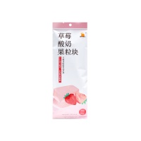 自然果实草莓酸奶果粒块6g*4