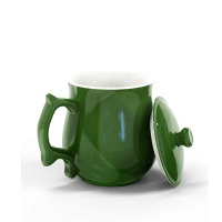 洄 绿度活水瓷杯 450ml 绿色